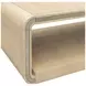 Damone Cerused White and Silver Rectangular Coffee Table
