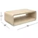 Damone Cerused White and Silver Rectangular Coffee Table