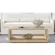 Damone Cerused White and Silver Rectangular Occasional Table Set