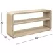 Damone Cerused White and Silver Rectangular Console Table