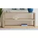 Damone Cerused White and Silver Rectangular Console Table