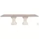 Lofton Light Gray And White Extendable Dining Table
