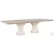 Lofton Light Gray And White Extendable Dining Table