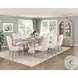 Lofton Light Gray And White Extendable Dining Table