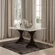 Gerardo White and Weathered Espresso Rectangular Marble Top Dining Room Set