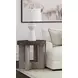 Nova Cerused Charcoal and Gray Round End Table
