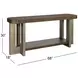 Nova Cerused Charcoal and Silver Rectangular Console Table
