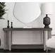 Nova Cerused Charcoal and Silver Rectangular Console Table