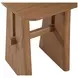 Knox Natural Pine Square End Table