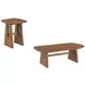 Knox Natural Pine Square End Table