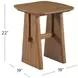 Knox Natural Pine Square End Table