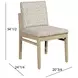 Trifecta Beige Upholstered Dining Chair Set of 2