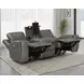 Brickston Charcoal Triple 86" Power Reclining Sofa with USB Charging and LED