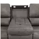 Brickston Charcoal Triple 86" Power Reclining Sofa with USB Charging and LED