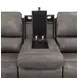 Brickston Charcoal Triple 86" Power Reclining Sofa with USB Charging and LED