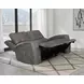 Brickston Charcoal Triple 62" Power Reclining Loveseat with USB Charging