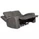 Brickston Charcoal Triple 62" Power Reclining Loveseat with USB Charging
