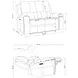 Brickston Charcoal Triple 62" Power Reclining Loveseat with USB Charging