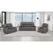 Brickston Charcoal Triple 62" Power Reclining Loveseat with USB Charging