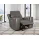Brickston Charcoal Power Swivel Glider Recliner with USB Charging