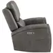 Brickston Charcoal Power Swivel Glider Recliner with USB Charging
