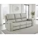 Brickston Gray Triple 86" Power Reclining Sofa with USB Charging and LED