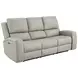 Brickston Gray Triple 86" Power Reclining Sofa with USB Charging and LED