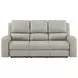 Brickston Gray Triple 86" Power Reclining Sofa with USB Charging and LED