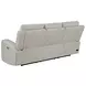 Brickston Gray Triple 86" Power Reclining Sofa with USB Charging and LED
