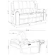 Brickston Gray Triple 86" Power Reclining Sofa with USB Charging and LED