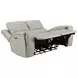 Brickston Gray Triple Zero Gravity 62" Power Reclining Loveseat with USB Charging