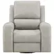Brickston Gray Power Swivel Glider Recliner with USB Charging