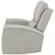 Brickston Gray Power Swivel Glider Recliner with USB Charging