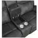 Lawrence Charcoal Reclining Console 74" Loveseat