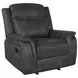 Lawrence Charcoal Glider Recliner