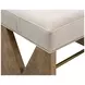 Laurent Gray Upholstered Accent Stool