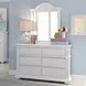 Sun Haven Oyster White 6 Drawer Dresser with Mirror
