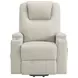Armstrong Ivory Power Lift Massage Recliner with USB Charging