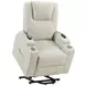 Armstrong Ivory Power Lift Massage Recliner with USB Charging
