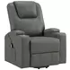 Armstrong Gray Power Lift Massage Recliner with USB Charging
