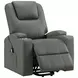 Armstrong Gray Power Lift Massage Recliner with USB Charging
