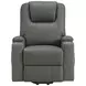 Armstrong Gray Power Lift Massage Recliner with USB Charging