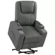 Armstrong Gray Power Lift Massage Recliner with USB Charging