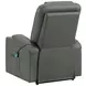 Armstrong Gray Power Lift Massage Recliner with USB Charging