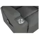 Armstrong Gray Power Lift Massage Recliner with USB Charging