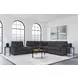 Collins Dark Gray 6 Piece Modular Power Sectional