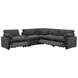 Collins Dark Gray 6 Piece Modular Power Sectional