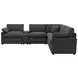 Collins Dark Gray 6 Piece Modular Power Sectional