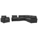 Collins Dark Gray 6 Piece Modular Power Sectional