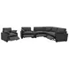 Collins Dark Gray 6 Piece Modular Power Sectional